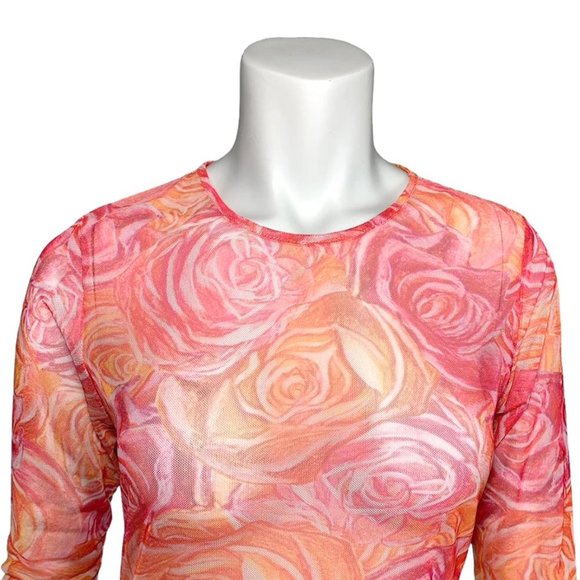 ALA VON AUERSPERG Y2K Style Sophia Mesh Maxi Dress in Moraine - Picture 4 of 7